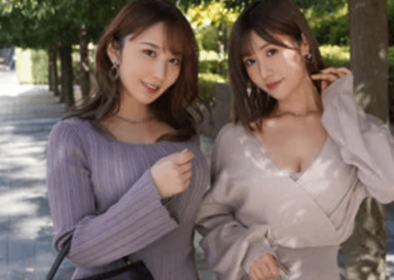 【北野未奈・藤森里穂】爆乳スレンダーギャルと乳首責め手コキフェラ+中出し3PハーレムエロタレアダルトAV無料エロ動画